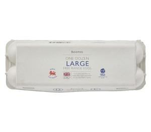 Booths One Dozen Large Free Range Eggs