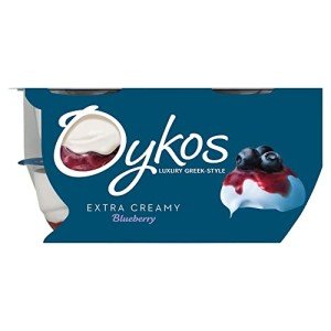 Oykos Blueberry Greek Yogurt, 4 x 110g