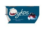 Oykos Blueberry Greek Yogurt, 4 x 110g