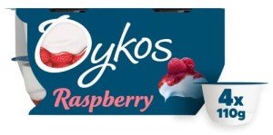 Oykos Raspberry Greek Yogurt 4 Pack