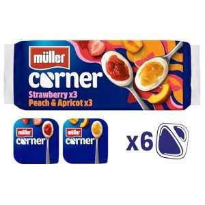 Müller Corner Yogurt Pack: Strawberry & Peach