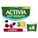 Activia Cherry Yogurt, 0% Fat, 4 Pack