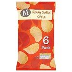 Morrisons Ready Salted Crisps - 6 Pack
