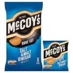 McCoy's Salt & Malt Vinegar Crisps 6-Pack