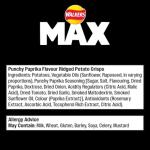 Walkers Max Punchy Paprika Crisps Multipack 6x27g