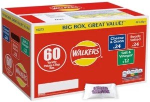 Walkers Classic Crisps Variety Pack - 60 Bags