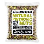 Gorilla Food Co. Natural Pistachio Nuts | Whole | Raw | Unsalted | Shelled - 400g