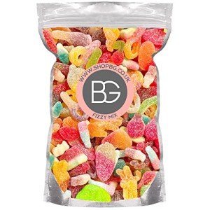 BG Fizzy Quality Pick & Mix Sweets - Large Retro Candy Sweeties 800g Pouch Sour Chewy Pick n Mix