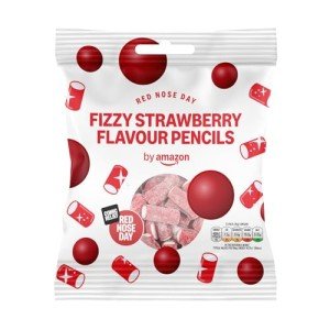 by Amazon Red Nose Day Fizzy Mini Pencils, 90g – on behalf of Comic Relief
