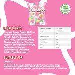 Swizzels Squashies Love Hearts 120g - Chewy Retro Sweets, Perfect Soft Chews for Kids, Party Bags, Birthday Treats, Valentine, Hampers, and Gift Boxes