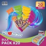 Giant Bars Flapjack Mix Fruit (Pack of 20) - Vegetarian Oat Bars, Snack Bars Variety Pack | Kids Snacks Flapjacks Bulk | Fruit Bars, Granola & Snack Bars Fruity Snacks | Picnic Snacks, Clean Snacks