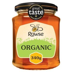 Rowse Honey, Organic Honey, Runny, Jar, 100% pure & natural, 340g