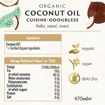 Biona Organic Coconut Oil 470ml - Cuisine Mild & Odourless - Dairy Free, Naturally Vegan - Ketogenic and 100% Natural - For Cooking, Roasting and Baking