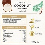 Biona Organic Original Coconut Aminos 250 ml - Certified Organic Coconut Sap and Sea Salt - Alternative to Soya Sauce - Gluten and Soy Free - Naturally Vegan
