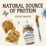 Whole Earth Smooth Organic Peanut Butter, 340 g Jar, Original Nut Spread Made with All Natural Ingredients, No Added Sugar, Gluten Free, Vegetarian & Vegan Friendly (Packaging may vary)