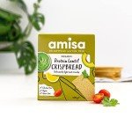 Amisa Organic Gluten-Free Protein Lentil Crispbread, 100g - Yeast Free & Low Carb - Plant-Based Protein - The Perfect Vegan Snack