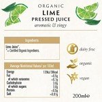 Biona Organic Lime Juice 200 ml - Great Taste Award 2024 Winner - 100% Natural Organic Ingredients - Free from Added Sugar - Not from Concentrate - For Salads, Stir Fries & Mexican Dishes