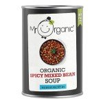 Mr Organic - Spicy Mixed Bean Soup 400g - Organic & Vegan - High Protein and Fibre - Non-GMO - No Artificial Preservatives, Colours or Flavours - Rich & Spicy Flavour