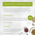 Mr Organic - Spicy Mixed Bean Soup 400g - Organic & Vegan - High Protein and Fibre - Non-GMO - No Artificial Preservatives, Colours or Flavours - Rich & Spicy Flavour