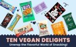 Vegan Hamper: Premium Vegan Treats Hamper & Gift Box - Ultimate Vegan Hampers Gift Baskets for Men & Women - Vegetarian Hamper Gifts for Veganuary