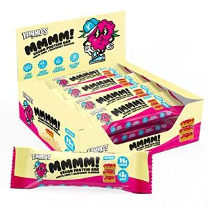 Yummo’s Vegan White Chocolate Raspberry Protein Bars