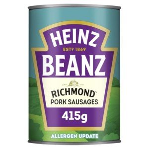 Heinz Baked Beans with Richmond Pork Sausages 415g