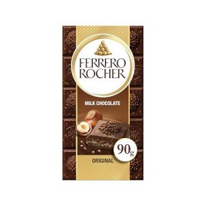 Ferrero Rocher Milk Chocolate Hazelnut Bar, 90g