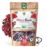 Organic Hibiscus Tea Bags - 50 Count