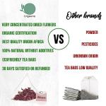 Organic Hibiscus Tea Bags - 50 Count