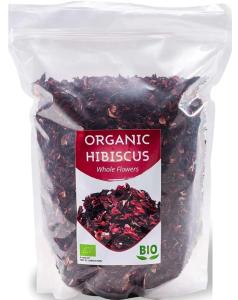 Premium Organic Hibiscus Flowers - 1kg Loose Tea