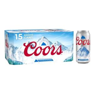 Coors Lager Beer 15-Pack Cans