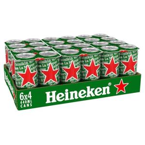 Heineken Lager Beer - 24 Cans, 440ml