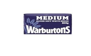 Warburtons Soft White Bread, Medium Sliced, 800g