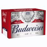Budweiser Beer, 33 cl - 24 Pack