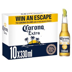 Corona Lager Beer, 10 Bottles x 330ml