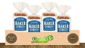 Baker Street Pre-Sliced White Bread Pack of 4