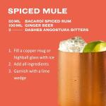 BACARDÍ Spiced Rum with Natural Flavors, 1L