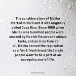 Malibu Coconut Flavored White Rum, 70cl
