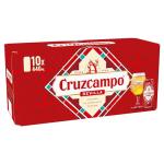 Cruzcampo Beer - 10 Cans (440ml Each)