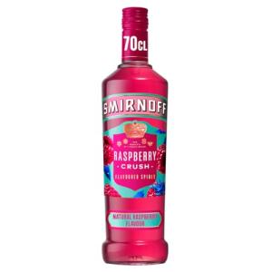 Smirnoff Raspberry Crush Spirit Drink, 70cl Bottles