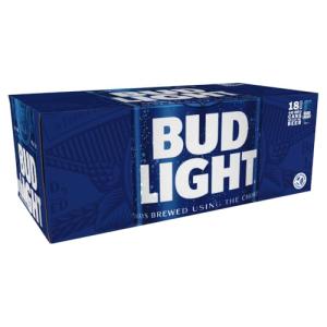 Bud Light Beer 18 Cans - 440 ml