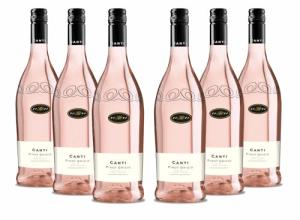 Canti Pinot Grigio Italian Rosé Wine, 6 Bottles