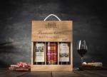 Bordeaux Red Wine Gift Set in Wooden Box