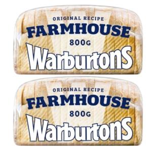 Thick Sliced Farmhouse White Bread by Warburtons