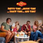 MacCorns Sweet Popcorn Bucket | 10ltr Reusable Bucket of 600g Sweet Popcorn with Handle | Crispy & Delicious Sugar-Coated Popcorn Ideal For Parties, Events & Movie Nights | Free from Dairy & Nuts