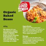 Mr Organic - Baked Beans - Certified Organic and Vegan - Baked Beans in a BPA-Free Tin - Pack of 1