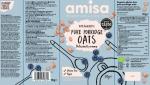 Amisa Organic Gluten-Free Porridge Oats, 1kg - Batch Tested, High Fibre, 100% Recyclable Paper Packaging - Ideal for Breakfast, Cooking & Baking , Pack of 1