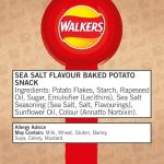 Walkers Baked Sea Salt Snack Crisps Pack