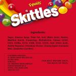 Skittles Giants Vegan Sweets, Fruit Flavoured Sharing Bag, Pouch 132g