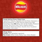 Walkers Tomato Ketchup Crisps Multipack, 6 Bags
